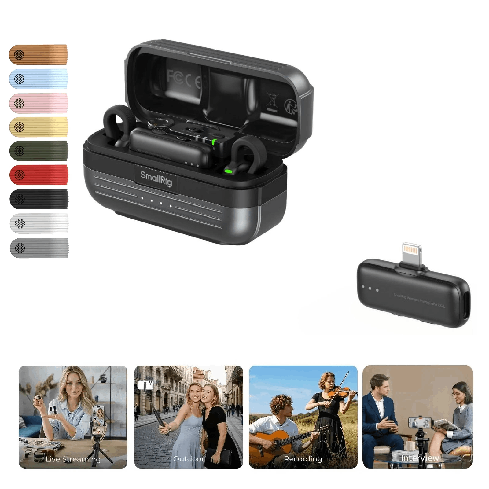S70 Wireless Microphone | Ultra-Thin | 984ft Range | SmallRig