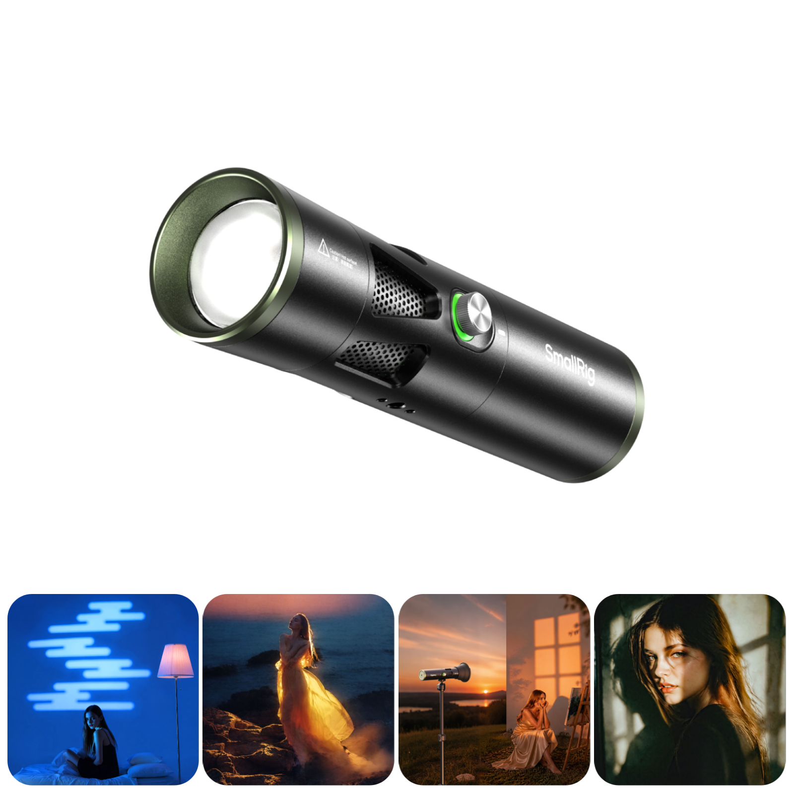 RF 20C 20W Pro Portrait Background Zoom Light, 5400Lux at 1m, 5 Colors, CRI 97+