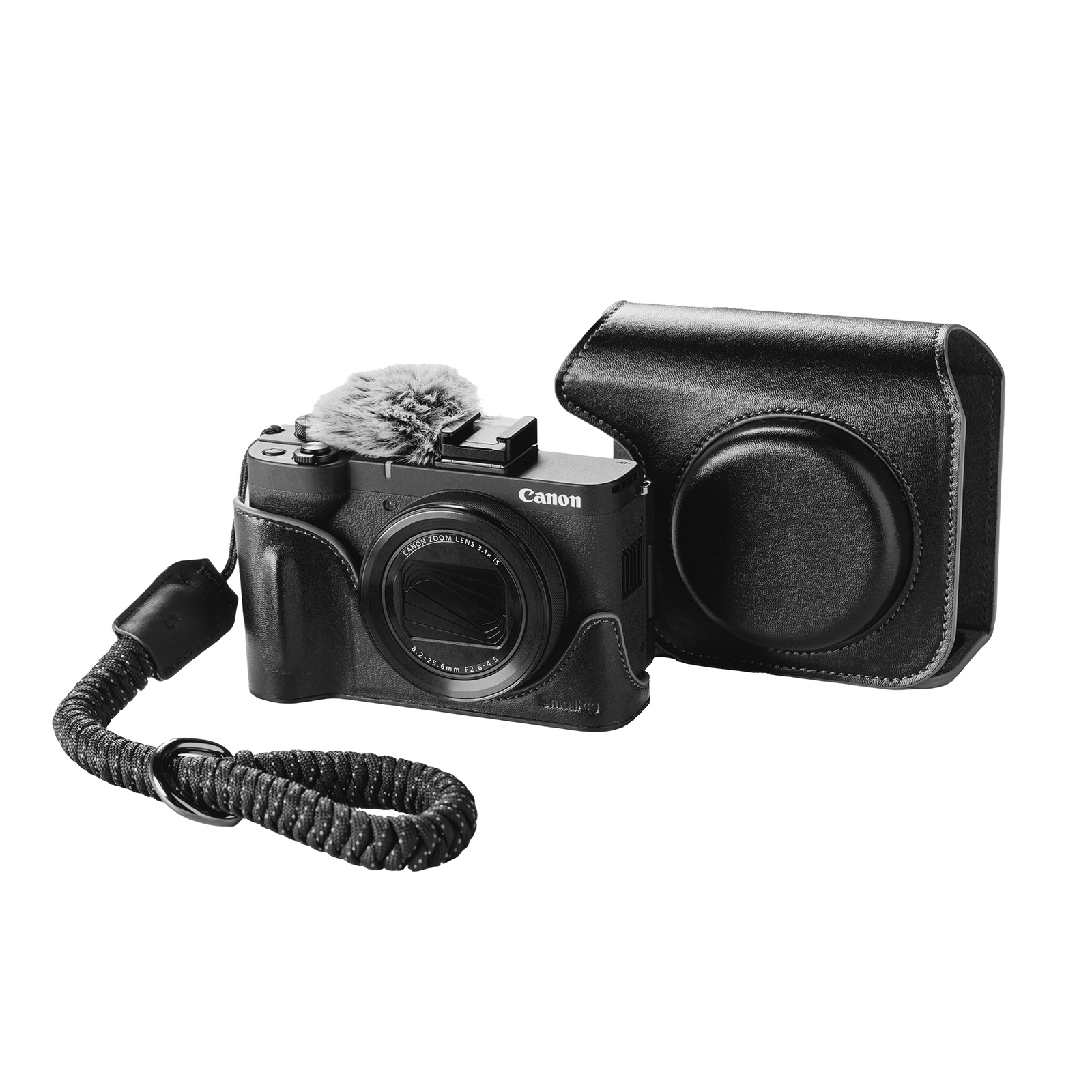 V1 Camera Leather Case Kit | Suede Lined | Wind Reduction