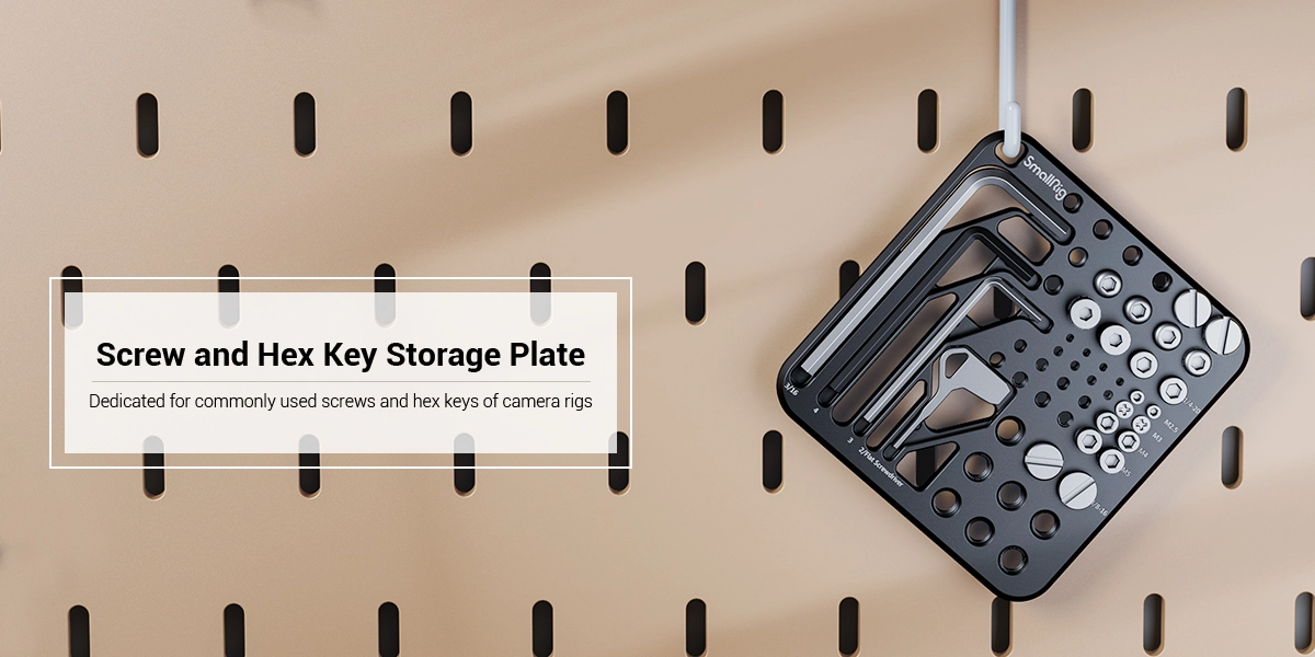 thumbnail interactive-video image 1 of NEEWER Screw Storage Plate With Hex Keys - 24 Screws & 5 Tools For Camera Rig Accessories 1 of 13