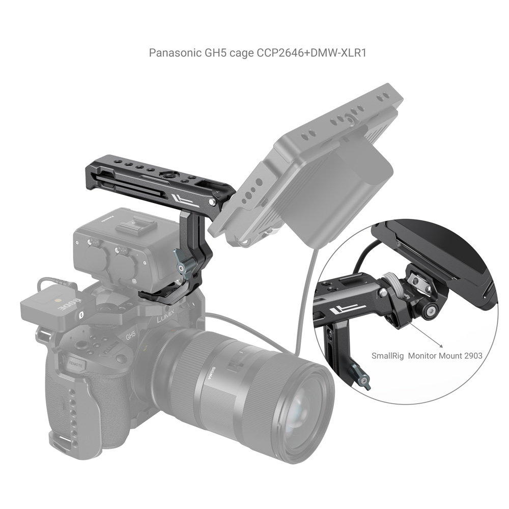XLR Top Handle for Camera Cages | Adjustable | Quick Release