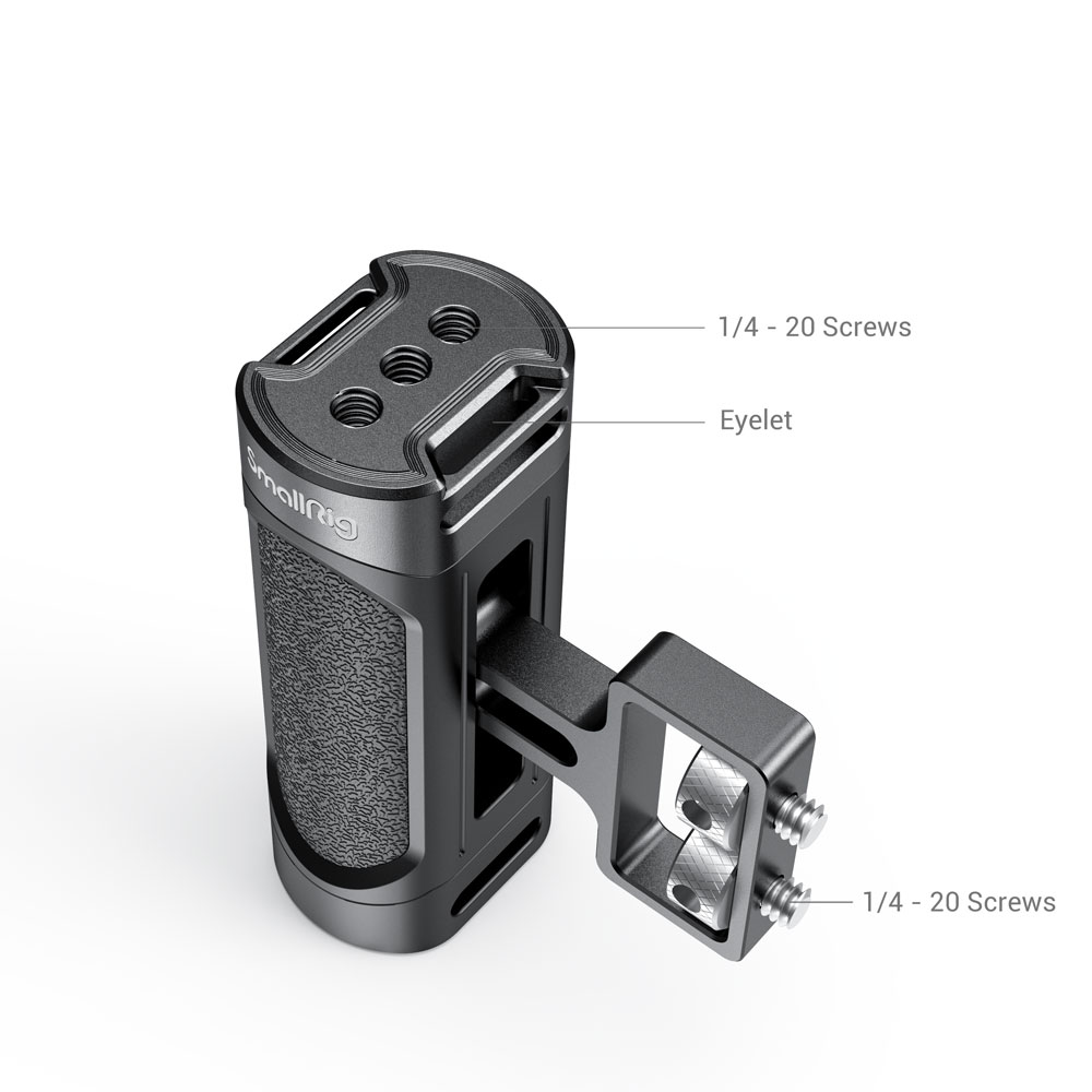 SMALLRIG Mini Side Handle Handgrip 2916 - Adjustable Camera Grip With Dual 1/4-20 Mount