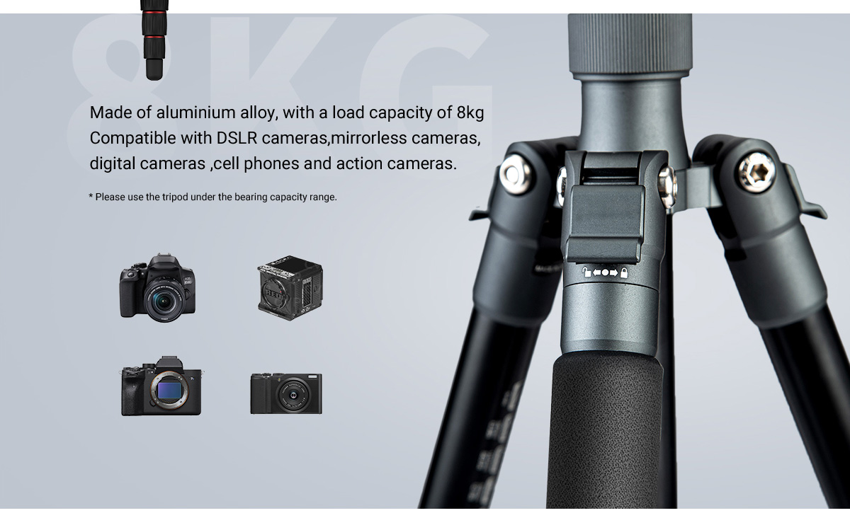 Selection Portable Aluminum Camera Tripod PT10 | SmallRig