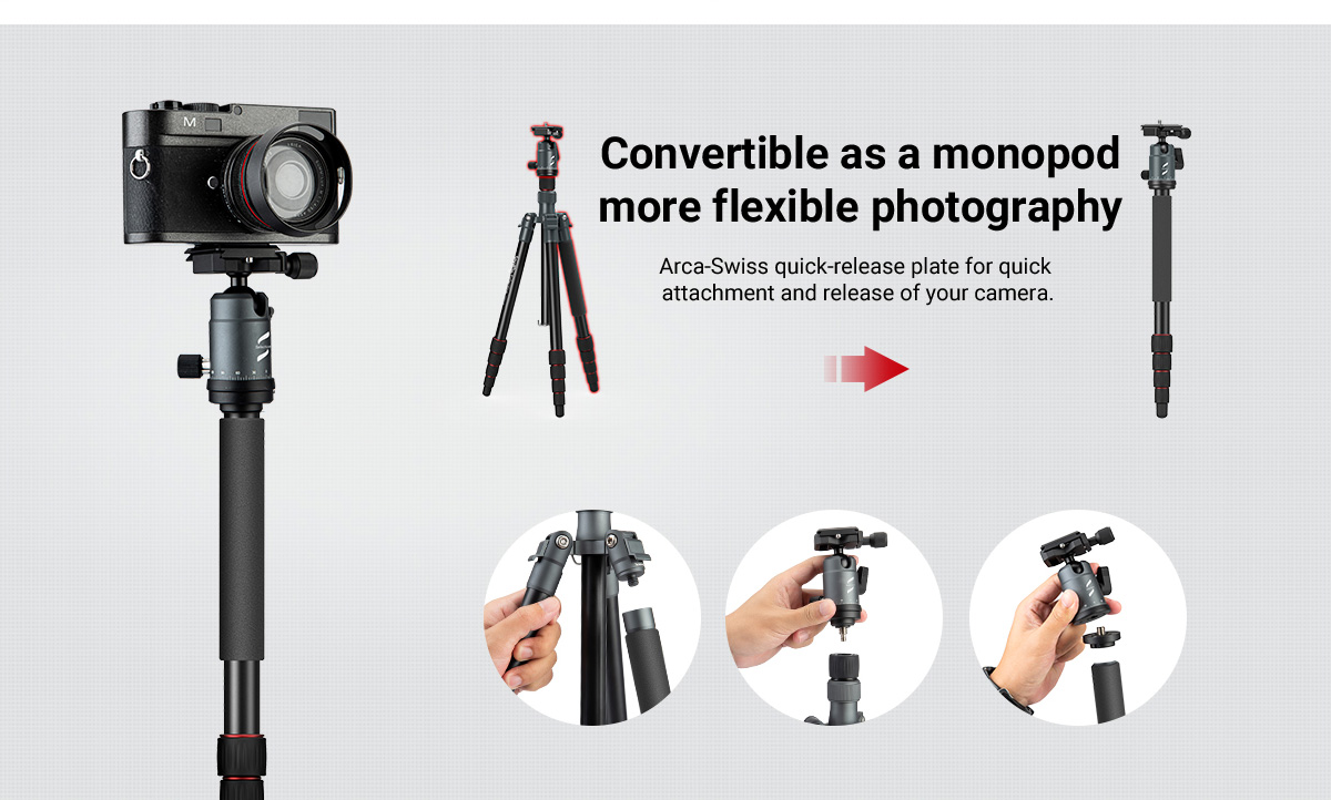 Selection Portable Aluminum Camera Tripod PT10 | SmallRig