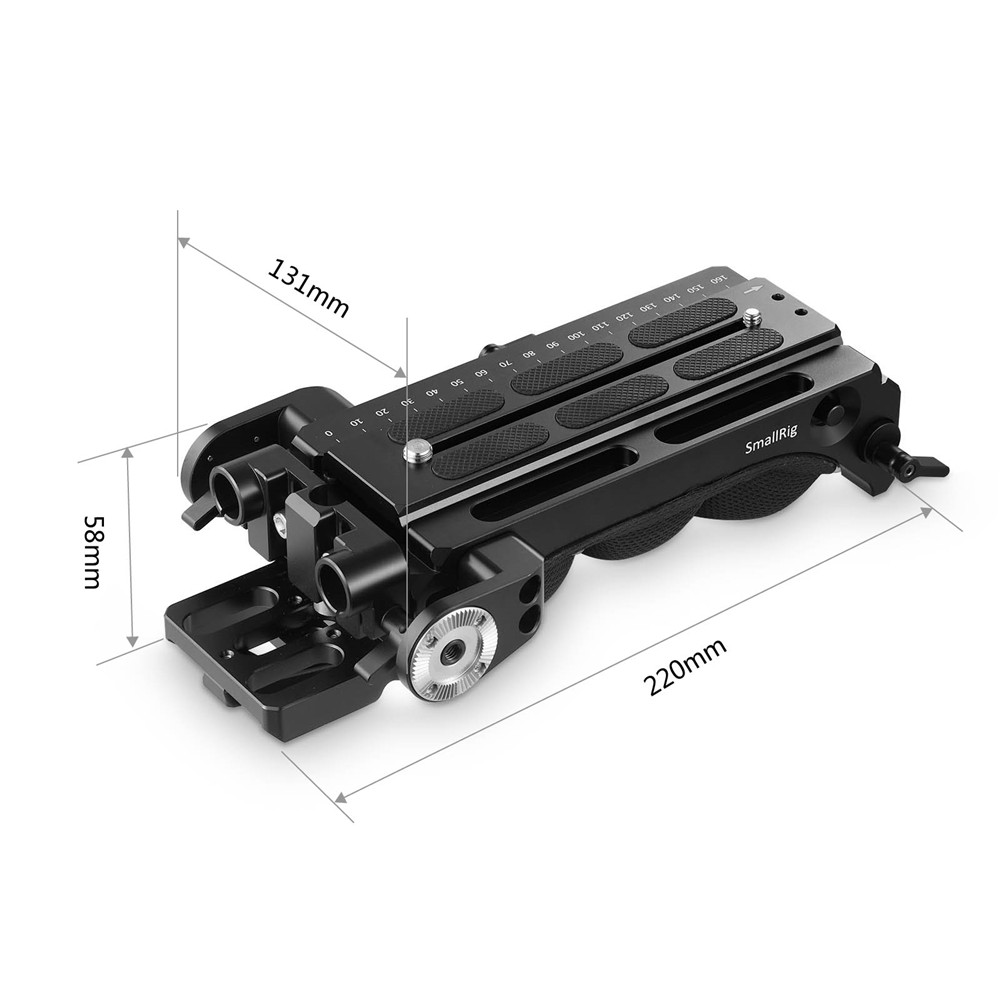 SmallRig VCT-14 Quick Release Tripod Plate Kit (2169) With Shoulder Plate (2837) – For Sony Camcorders