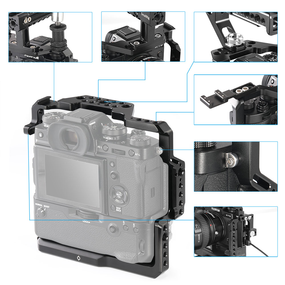 Camera Cage for Fujifilm X-T2 X-T3 w/ Grip | Pro Video Tools
