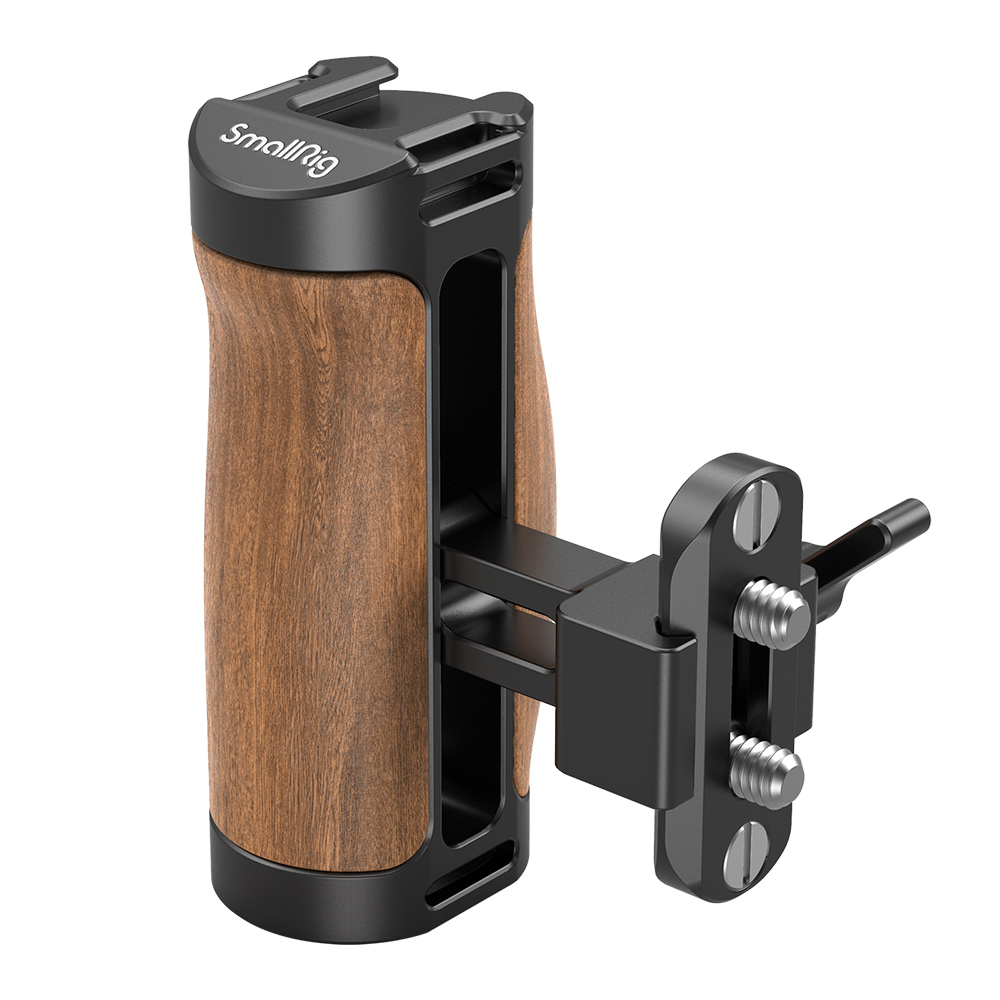 Wooden NATO Side Handle (with Quick Release NATO Rail) (Shipping