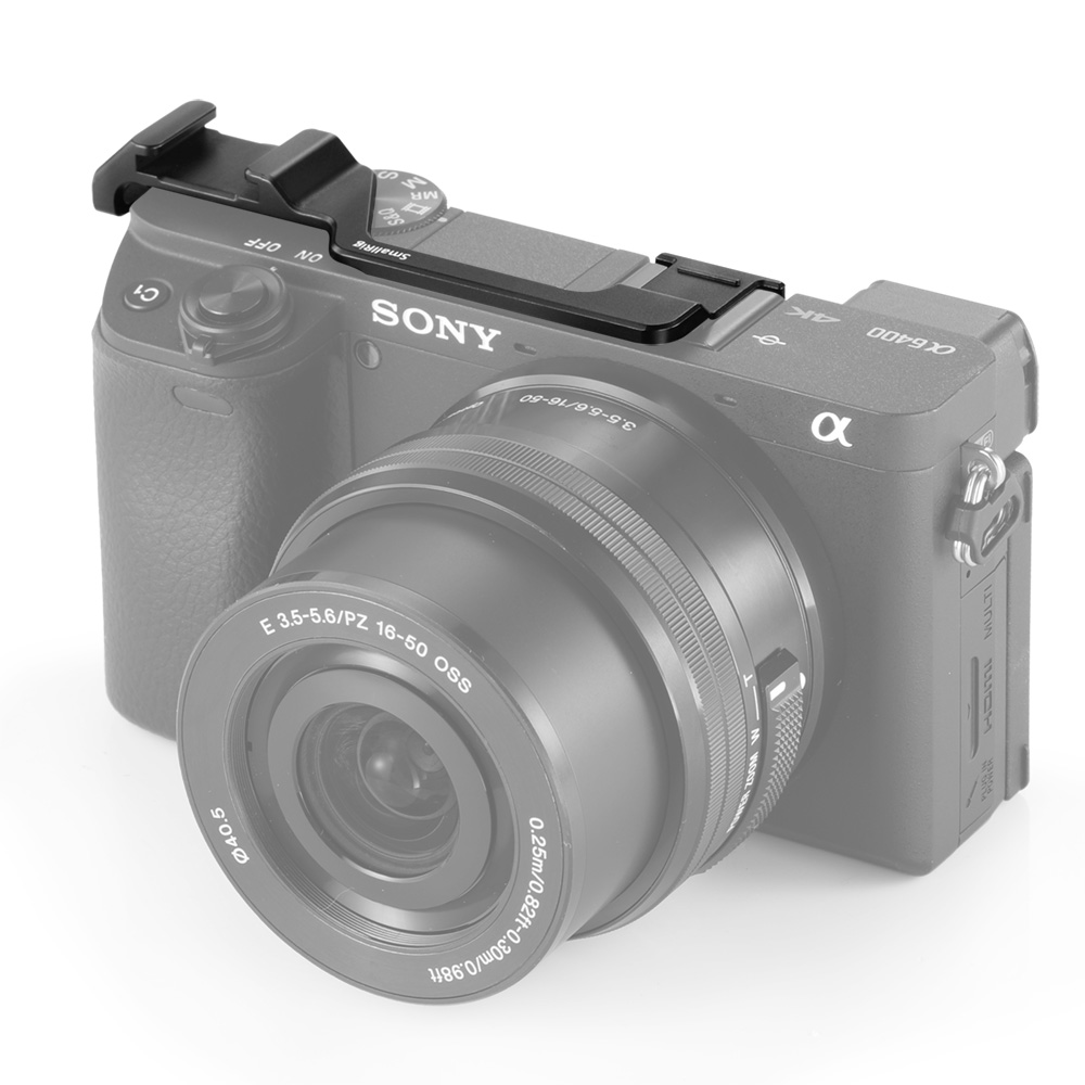 Cold Shoe Relocation Plate for Sony A6100/A6300/A6400