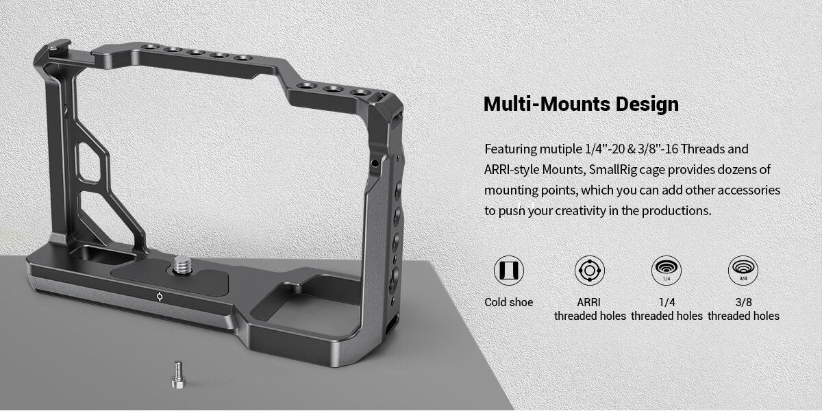 Sony A7C Camera Cage | Compact Lightweight Rig | SmallRig