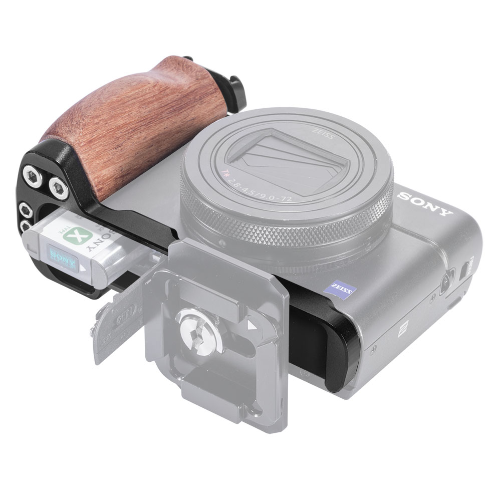 Sony RX100 III/IV/V（VA）/VI/VII用デュアルコールドシュー付きL型