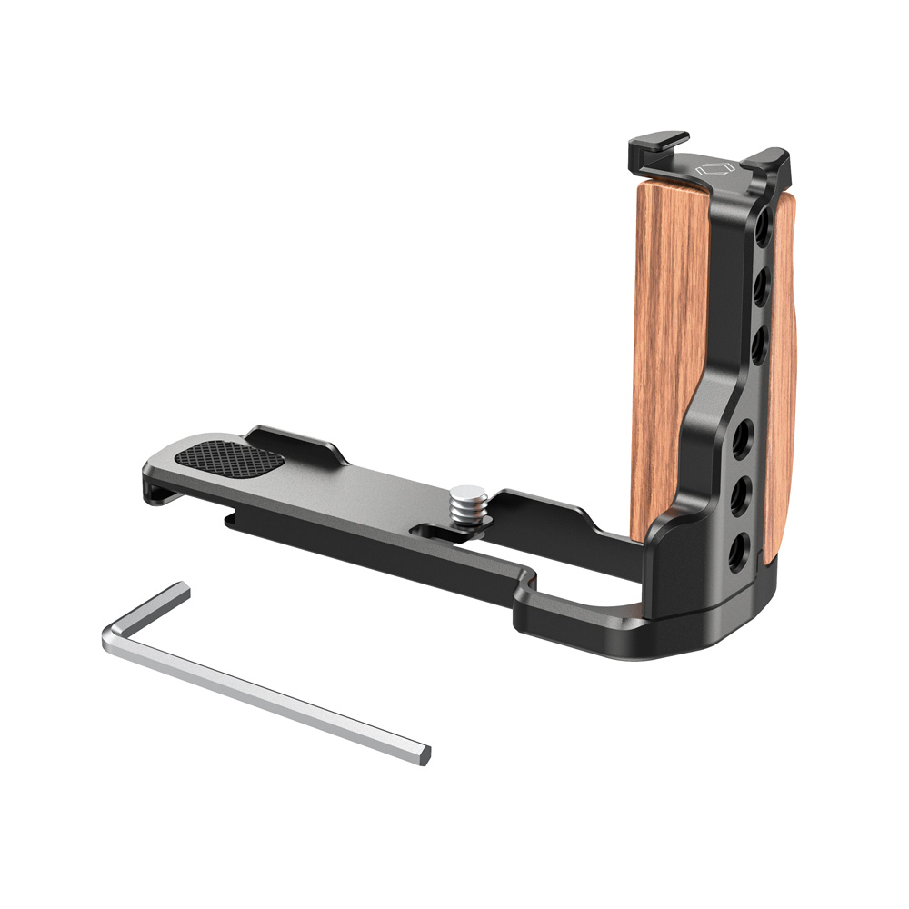 Poignée En Bois Et Aluminium SmallRig LCS2467 Pour Sony RX100 III/IV/V/VI/VII - Support En Forme De L Avec Fixation Trépied
