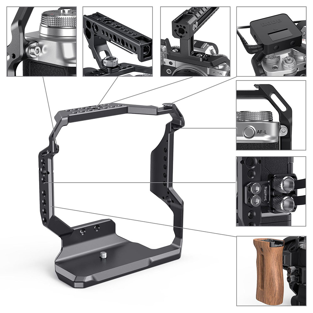 FUJIFILM X-T4 Camera Cage | Fits VG-XT4 Grip | SmallRig