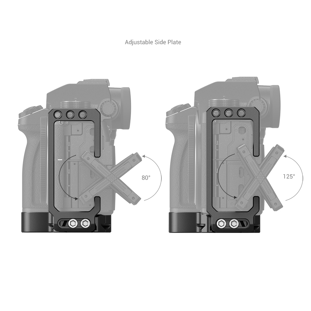 Plaque D'angle L Arca Swiss Pour Panasonic Lumix S5 - Compatible Trépieds - Aluminium 6061 Anodisé