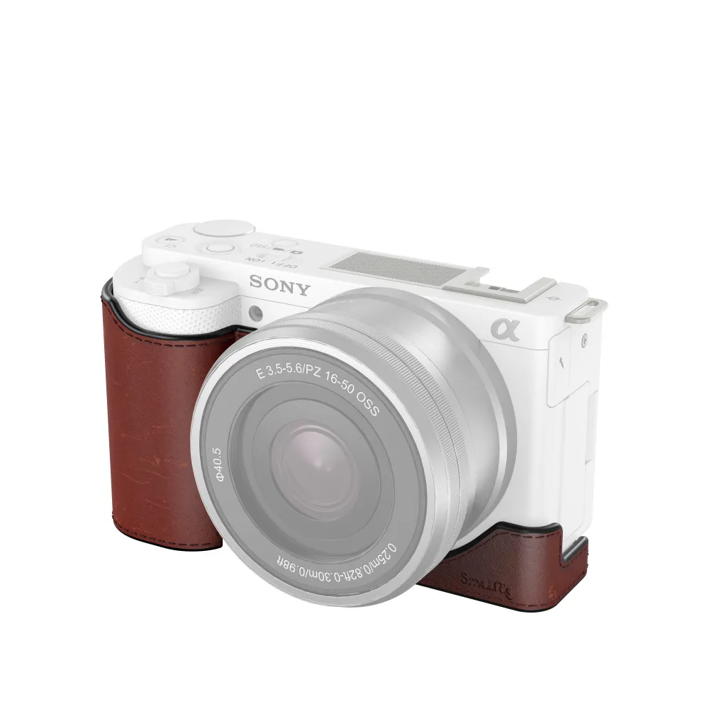 Sony ZV-E10用レザーハーフケース