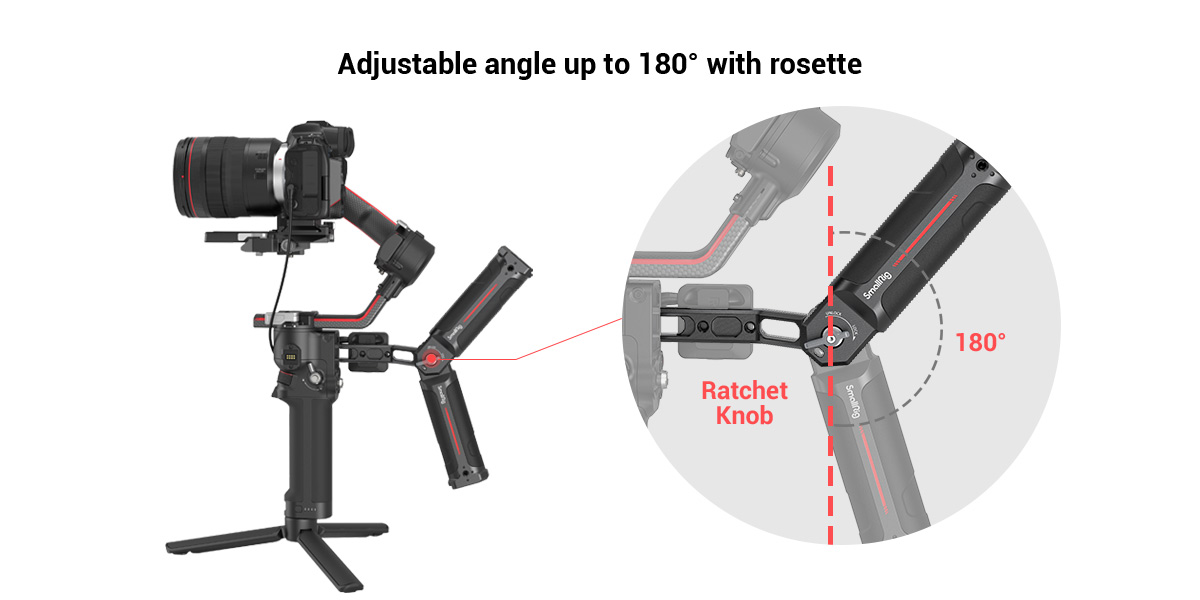 DJI RS 2 / RSC 2 / RS 3 / RS 3 Pro/RS 3 mini用スリングハンドグリップ