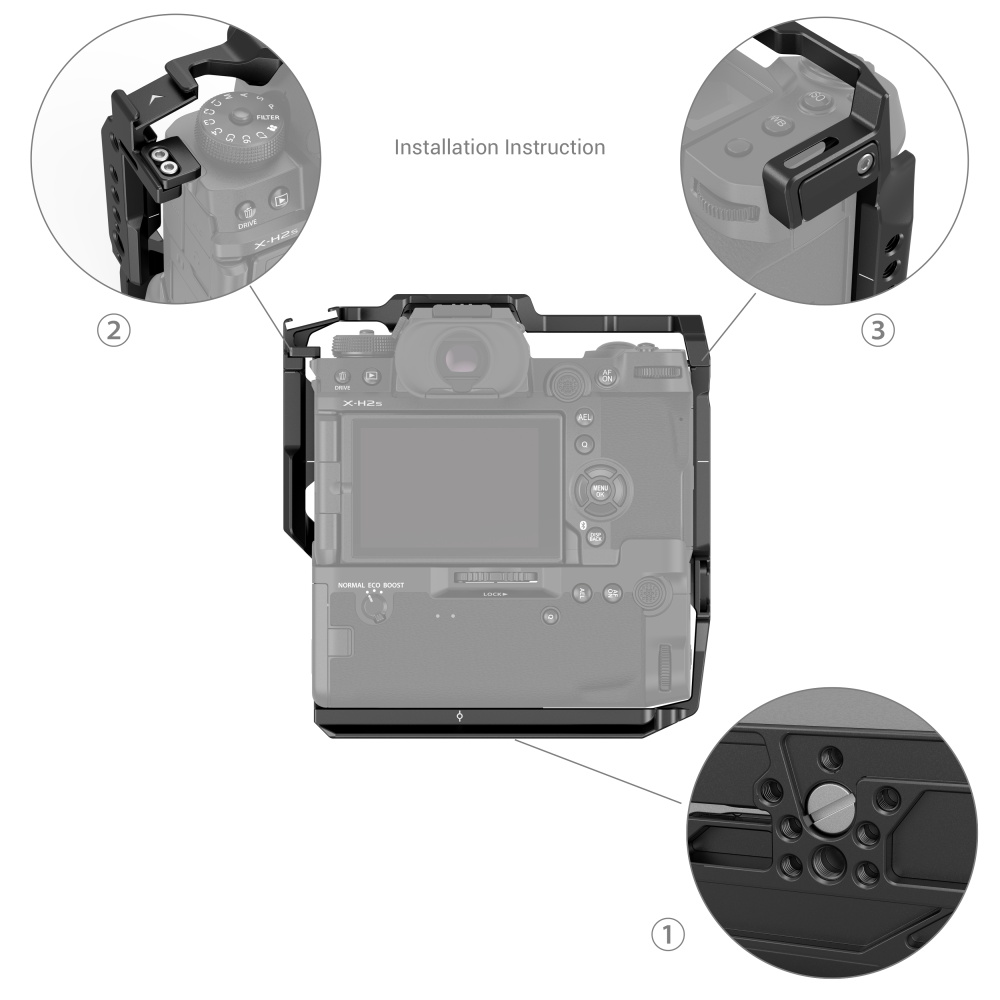 Cage for FUJIFILM X-H2 X-H2S | FT-XH VG-XH Battery Grip