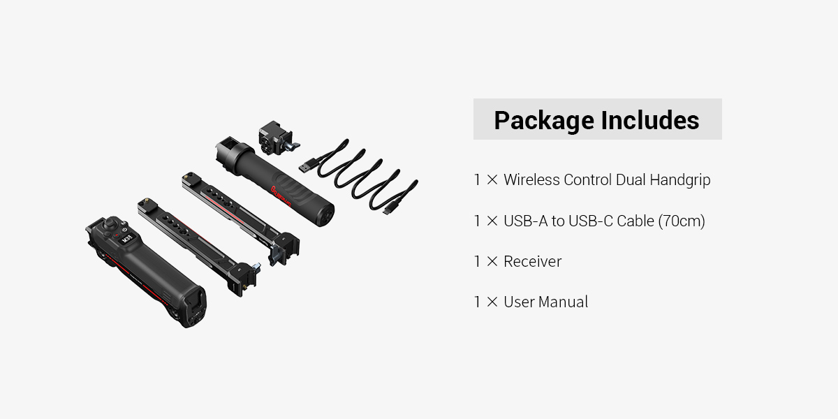 DJI RSシリーズ用無線制御式デュアルハンドグリップ