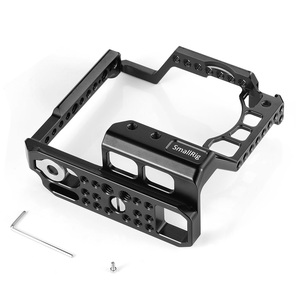 Cage De Protection En Alliage D'aluminium Pour Sony A6500 A6400 A6300 A6000 - Fixation Antidérapante, Accès Aux Ports Et écran Rabattable