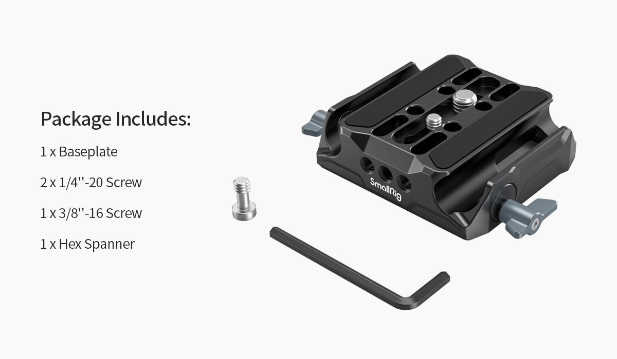 Universal LWS Baseplate | Dual 15mm Rod Clamp for Rigs