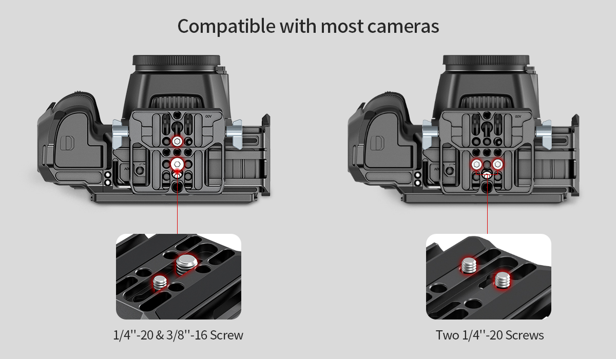 Universal LWS Baseplate | Dual 15mm Rod Clamp for Rigs