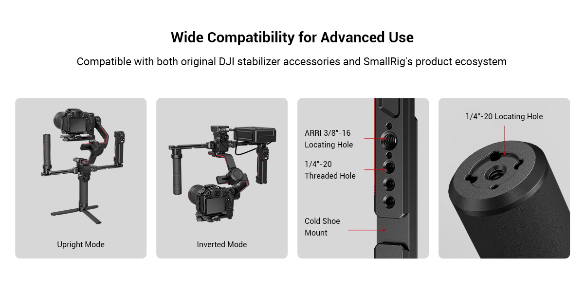 DJI RSシリーズ用無線制御式デュアルハンドグリップ