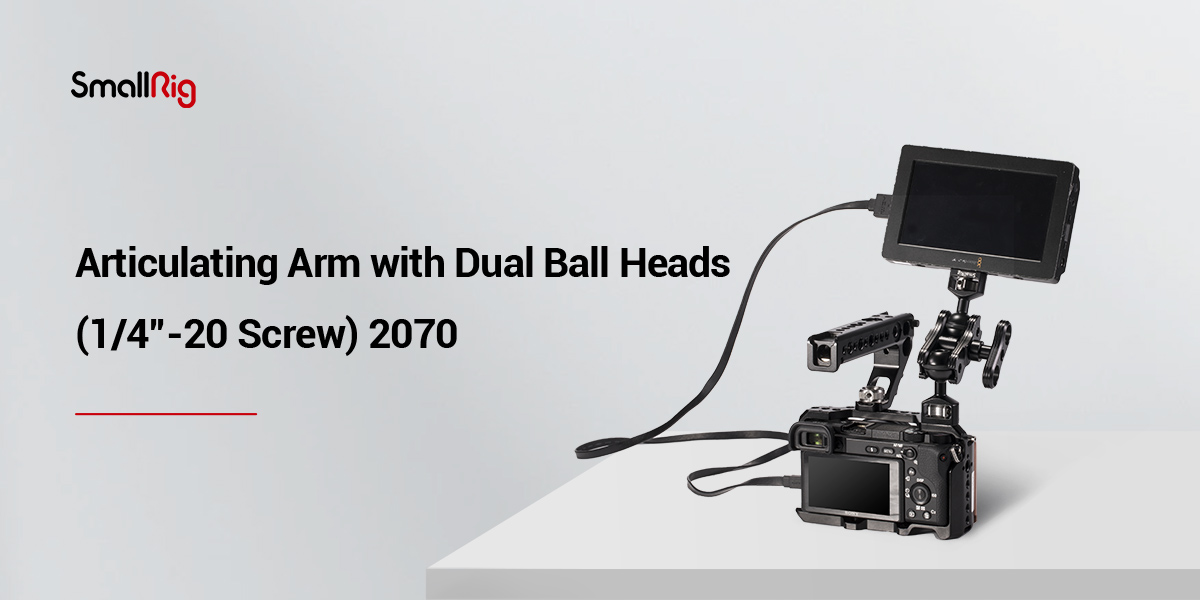 SmallRig Universal Magic Arm With Ball Heads (4-Pack) - Model 2159, Aluminum Alloy