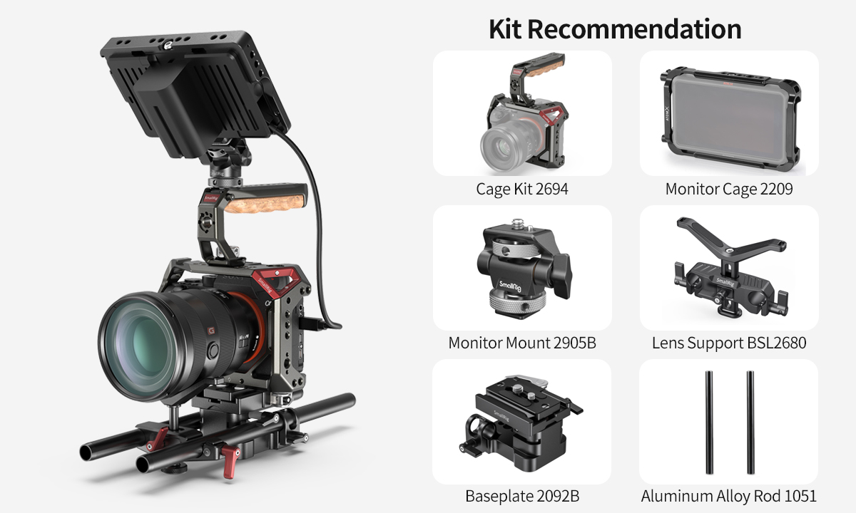 Camera Cage and Handle Kit for Sony A7 III and A7R III