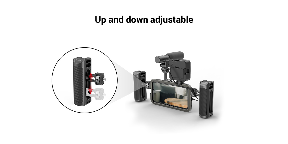 Aluminum Side Handle | Adjustable Phone Cage Grip | SmallRig