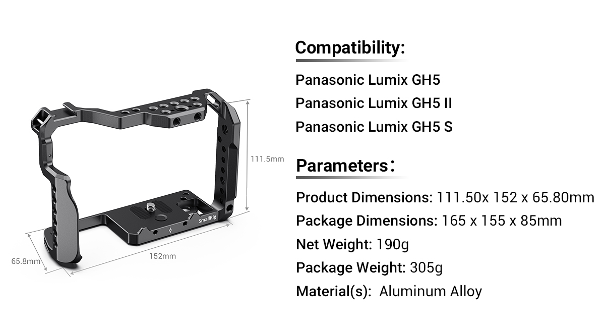 Panasonic GH5・GH5S用ケージ