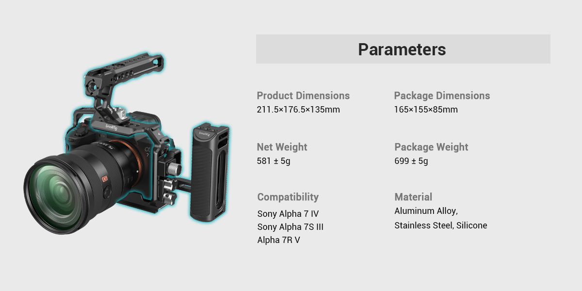 Sony Alpha 7 IV Cage | Professional Handheld Kit | SmallRig
