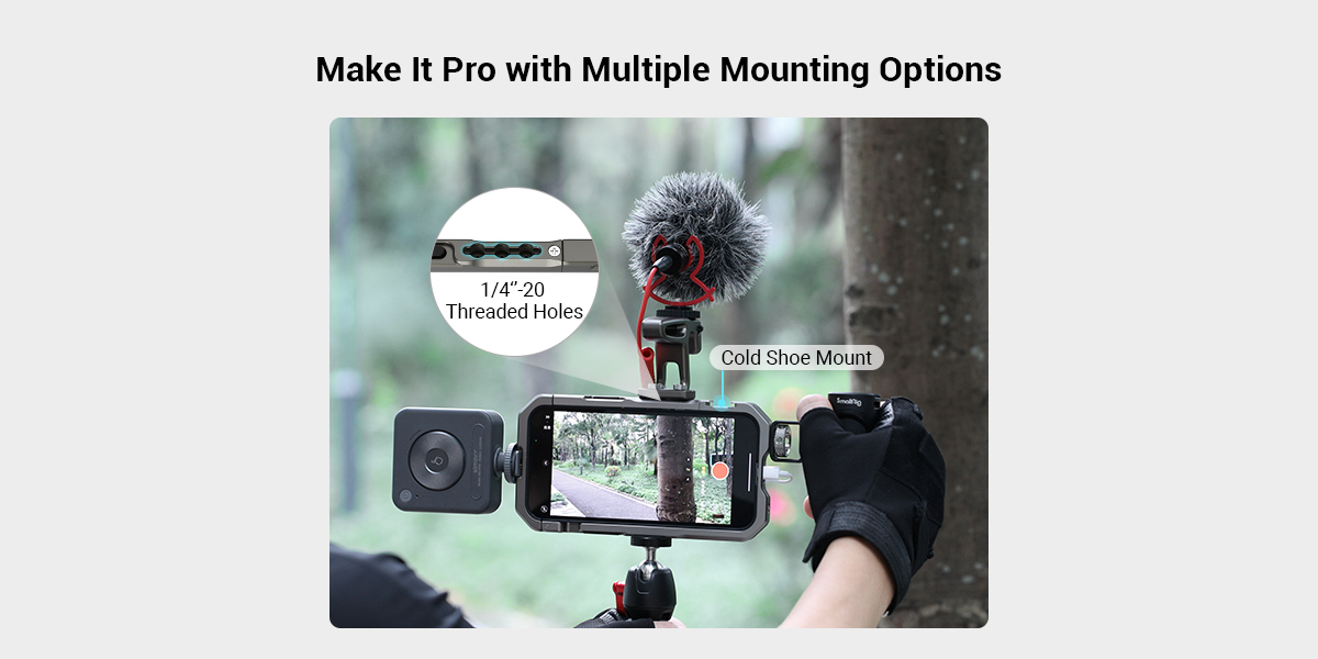 iPhone 13 Pro Phone Cage | Handheld Video Kit | SmallRig