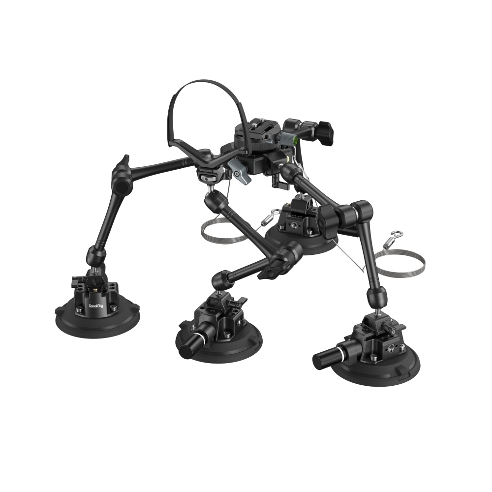 Vehicle Suction Mount | 4-Arm Camera Rig | 120kg Load