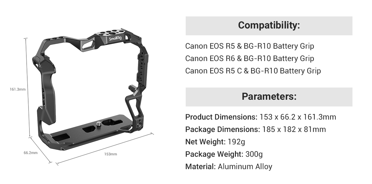 Canon EOS R5 / R6 / R5 C BG-R10バッテリーグリップ付きカメラ