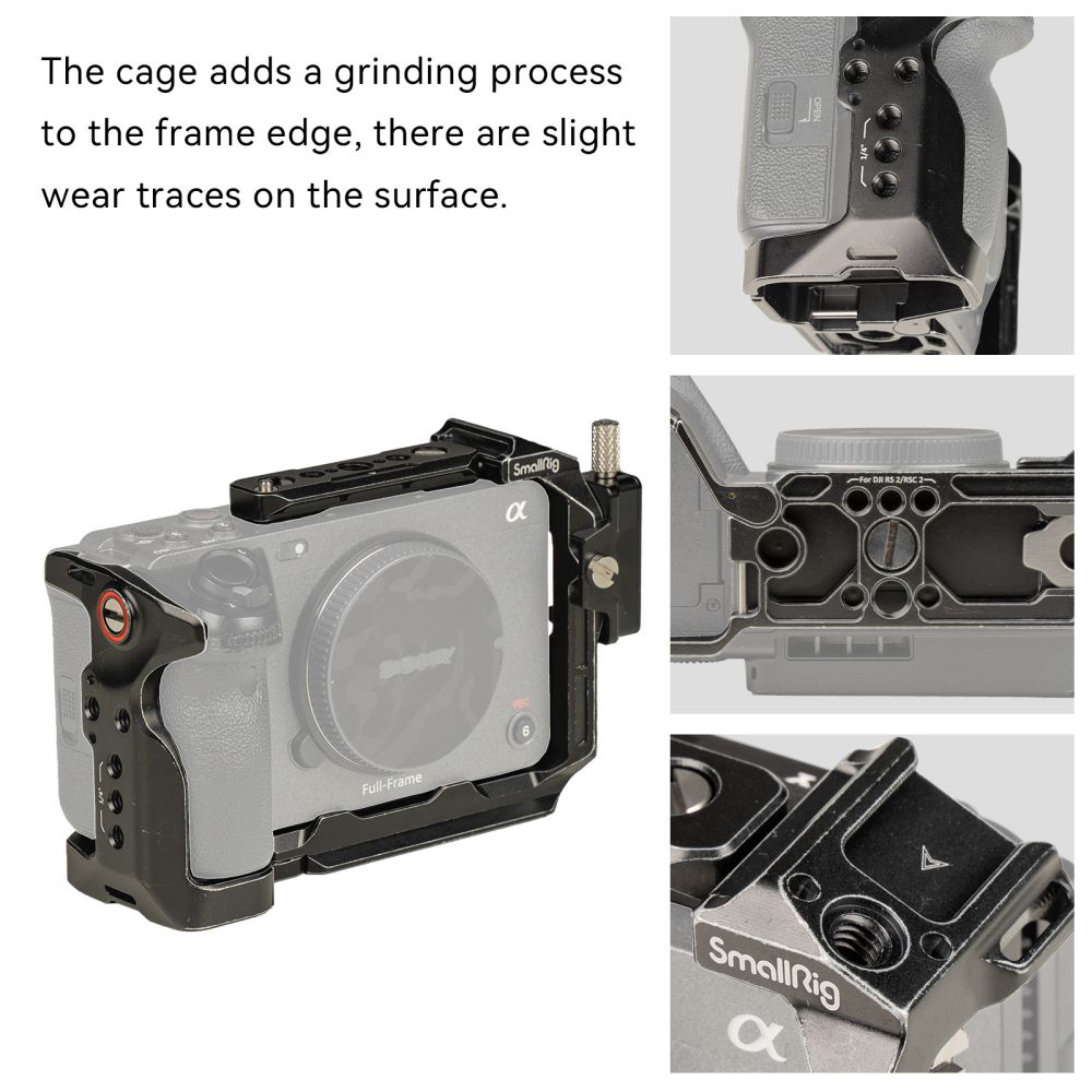 FX30/FX3 Camera Cage | Modular Rig & Arca‑Swiss Plate