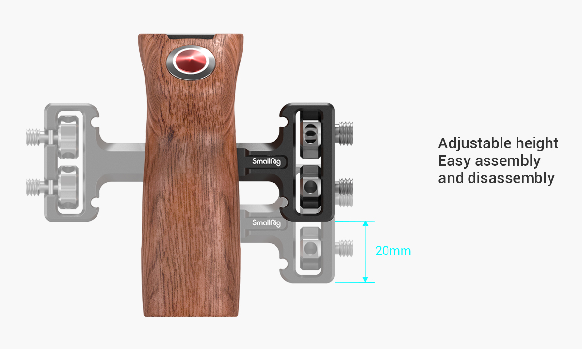 Threaded Side Handle with Record Start/Stop Remote Trigger