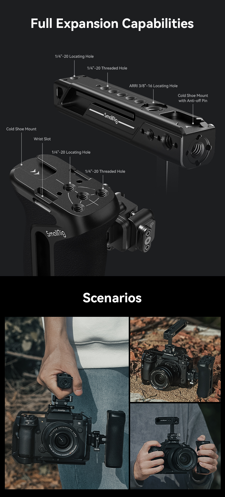 Quick Lock NATO Side Handle for Camera Rigs | Ergonomic Grip