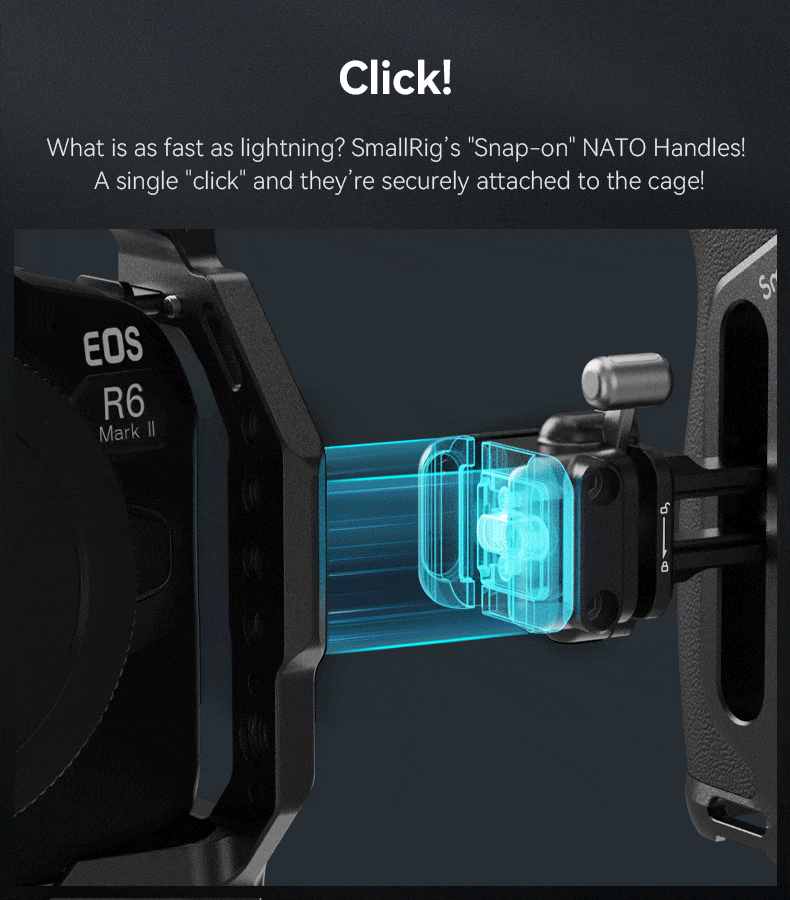 Quick Lock NATO Side Handle for Camera Rigs | Ergonomic Grip