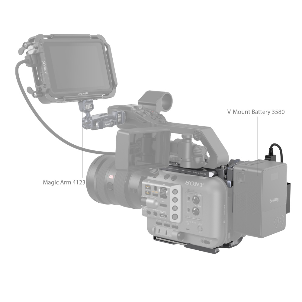 SmallRig SonyFX6専用ケージキット4124 Cage Kit for Sony FX6