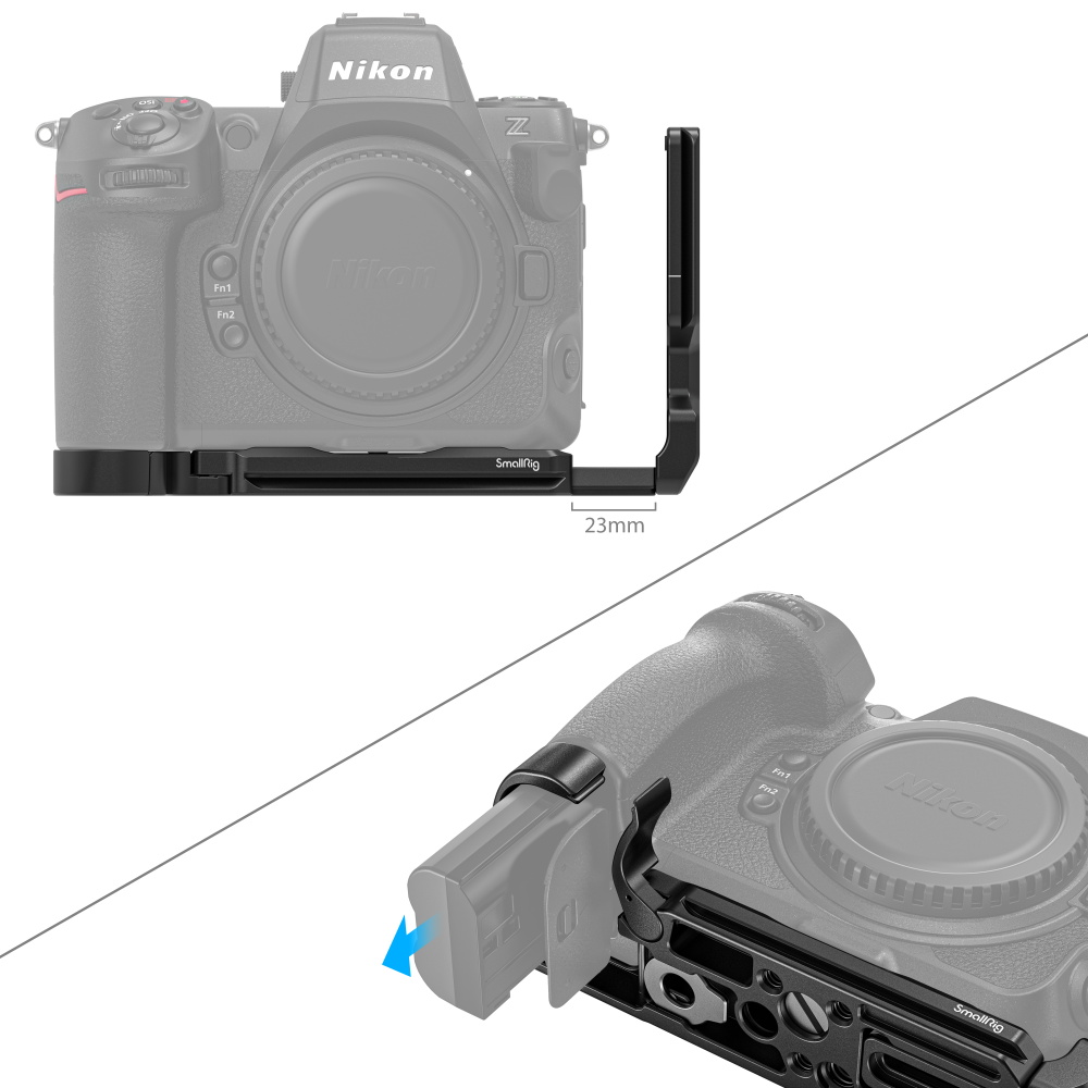 Nikon Z 8 L-Bracket | Arca-Swiss | Cable Access