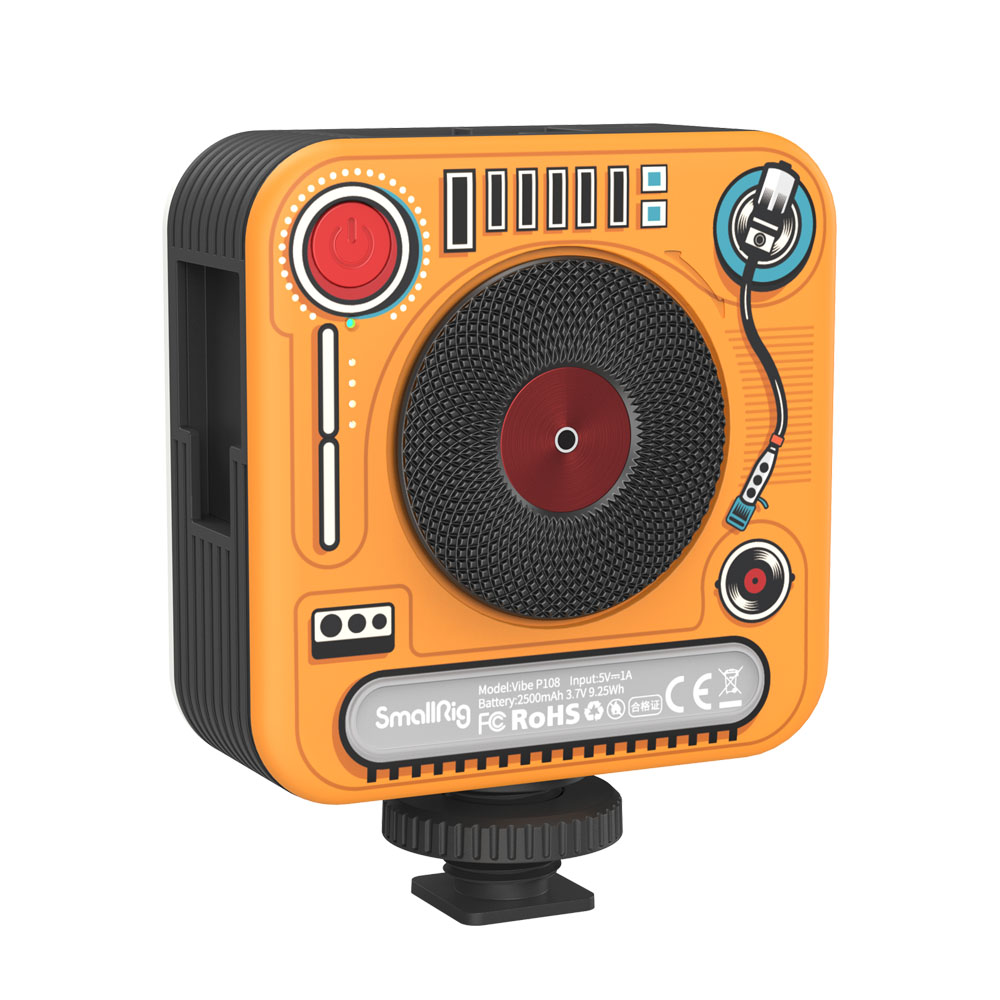 Vibe P108 Full Color mini LED Video Light (“Phonograph” Limited Edition)