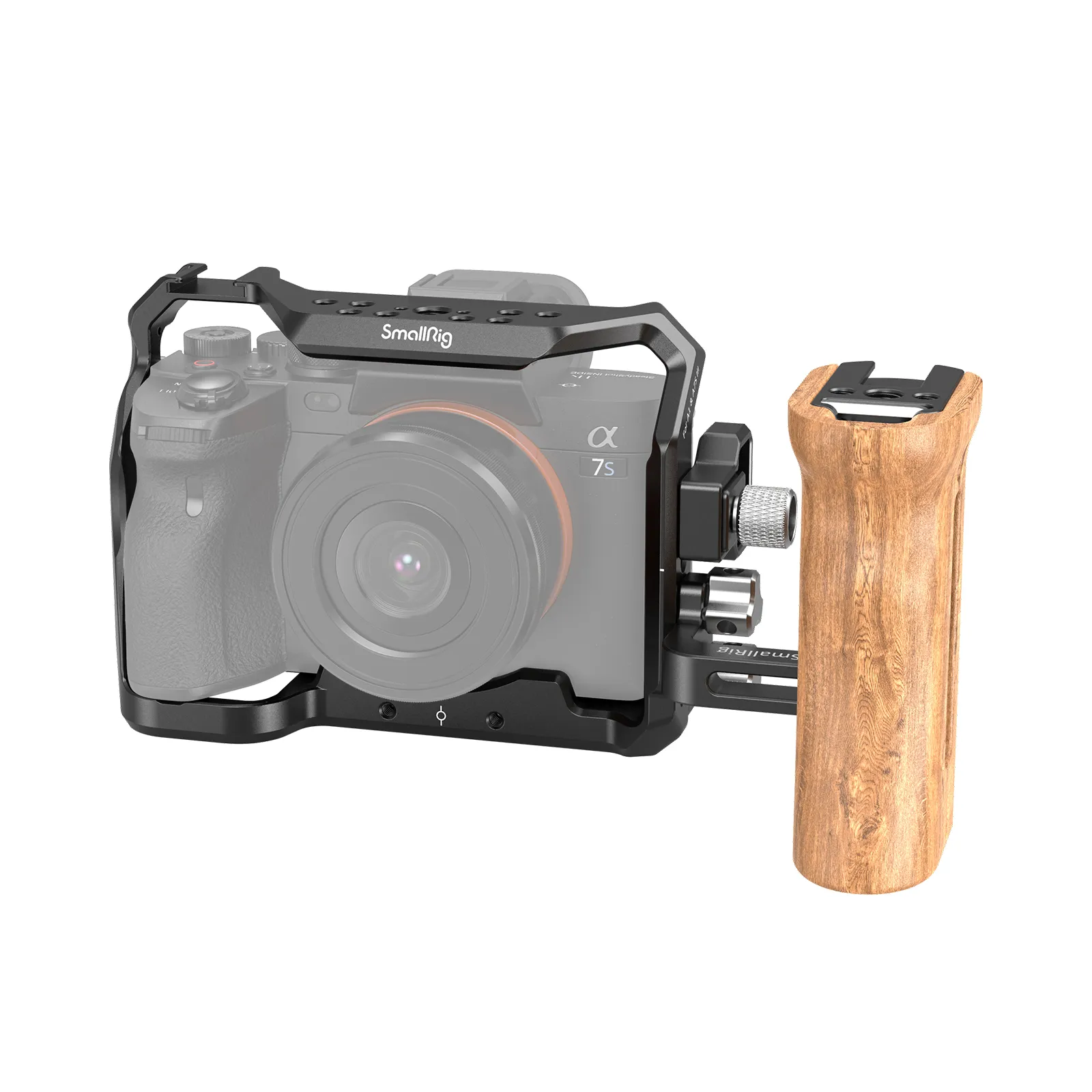 A7S III Cage Kit with Wooden Handle | HDMI Clamp | Rig