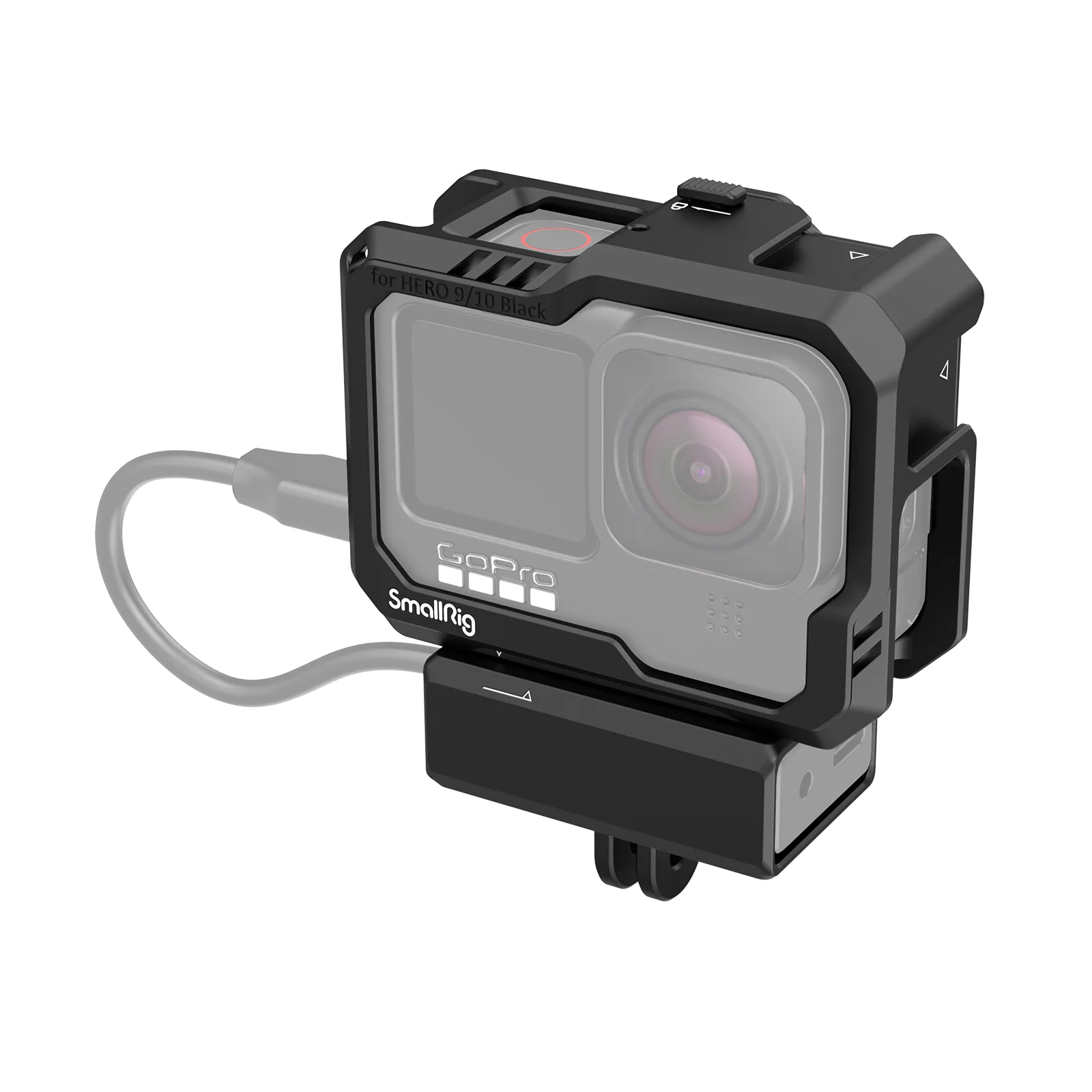 SmallRig GoPro Cage For Hero 12/11/10/9 - 3083C With Cold Shoe Mounts For Mic & Light 9 thumbnail image