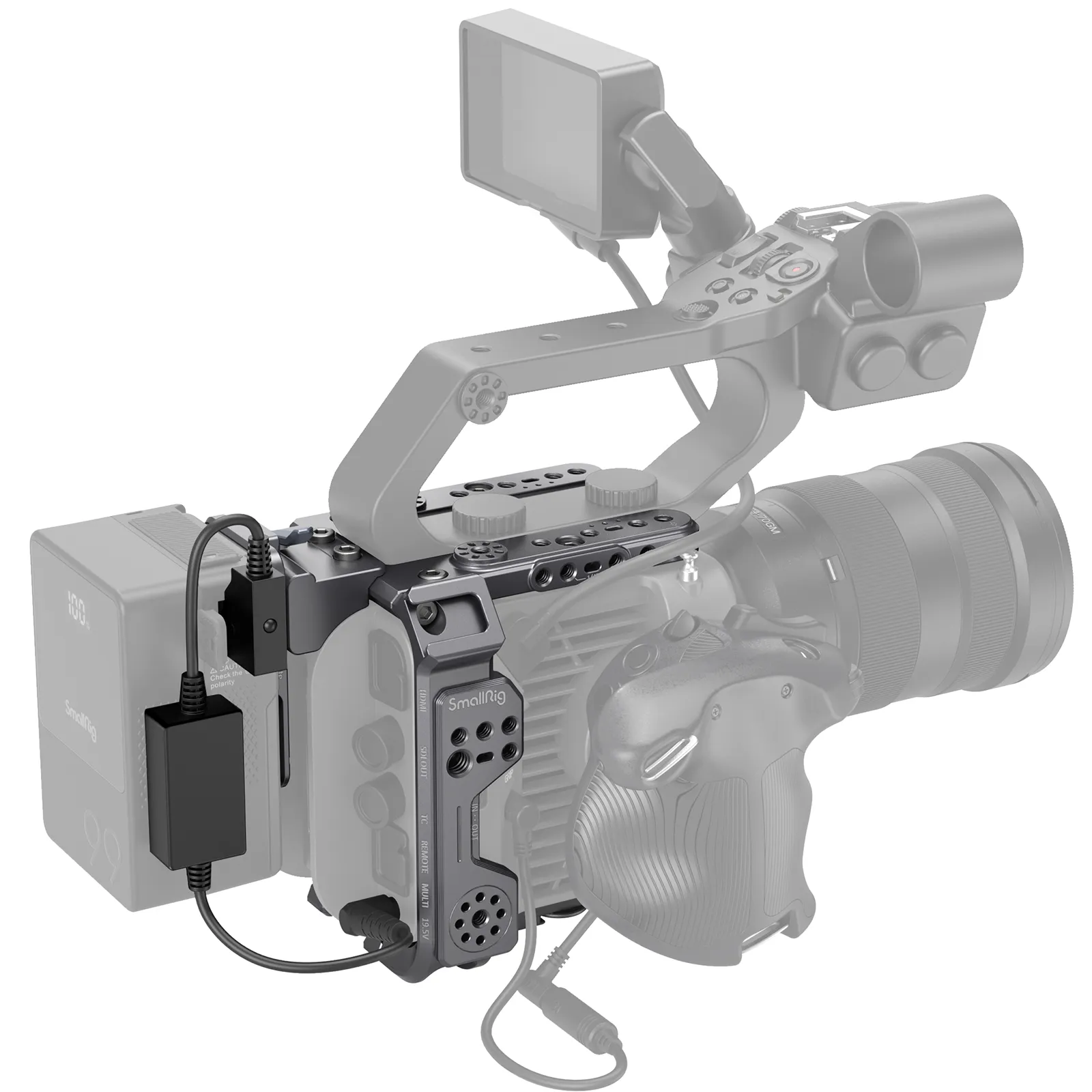 FX6 Camera Cage Kit | V-Mount Battery | Vertical Shooting