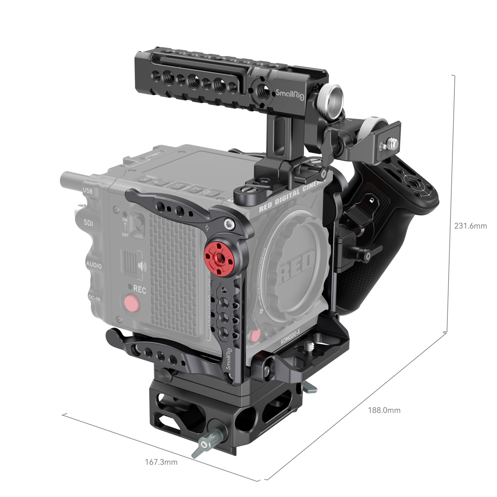 Advanced RED KOMODO-X Cage Kit | Handles & Mounts