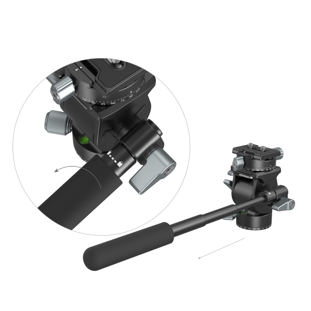 G*N様 SmallRig　軽量　フルードビデオヘッド 3457B　フルード ビ Lightweight Fluid Video Head for Tripod - SmallRig