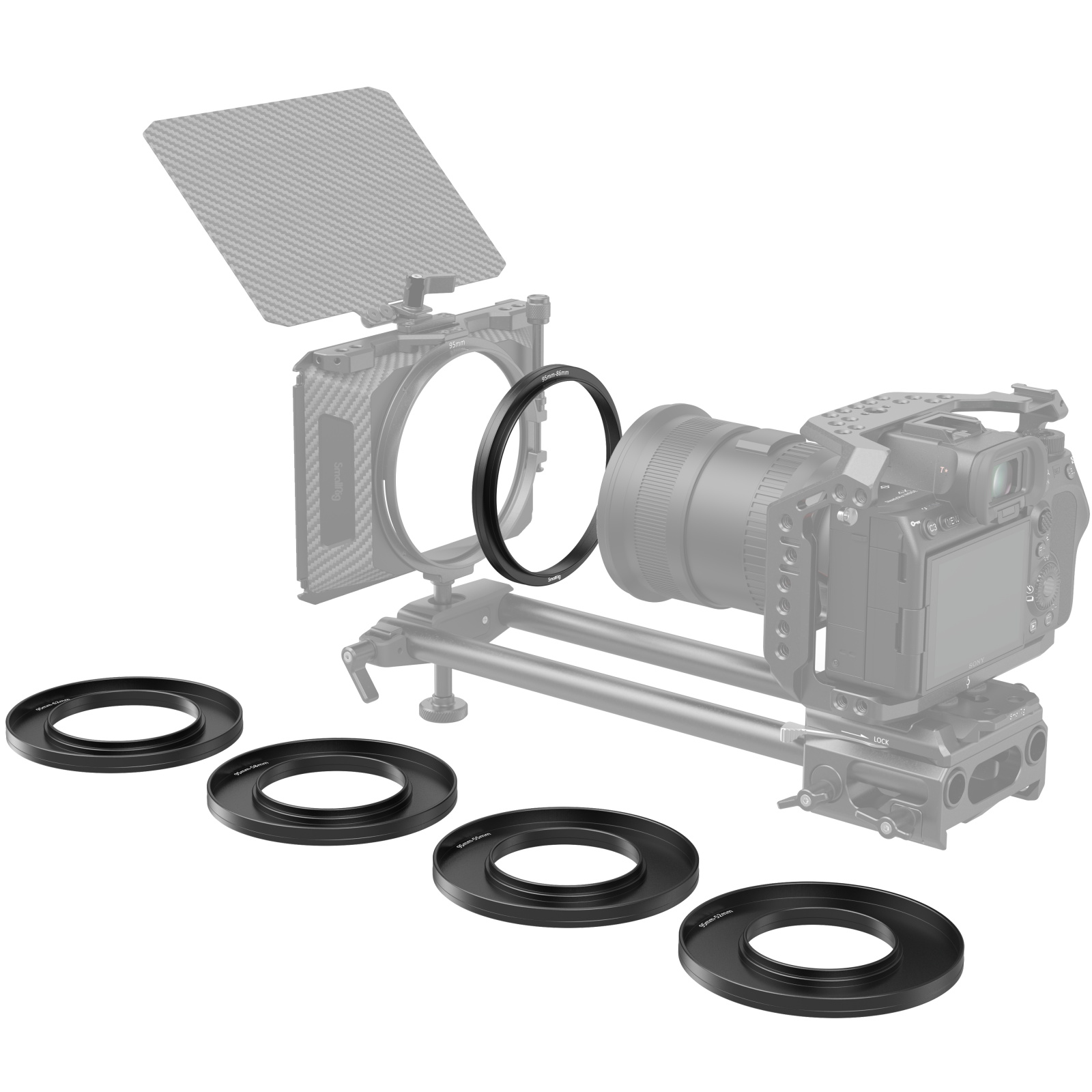 Adapter Rings Kit (Φ52/55/58/62/86-95mm)