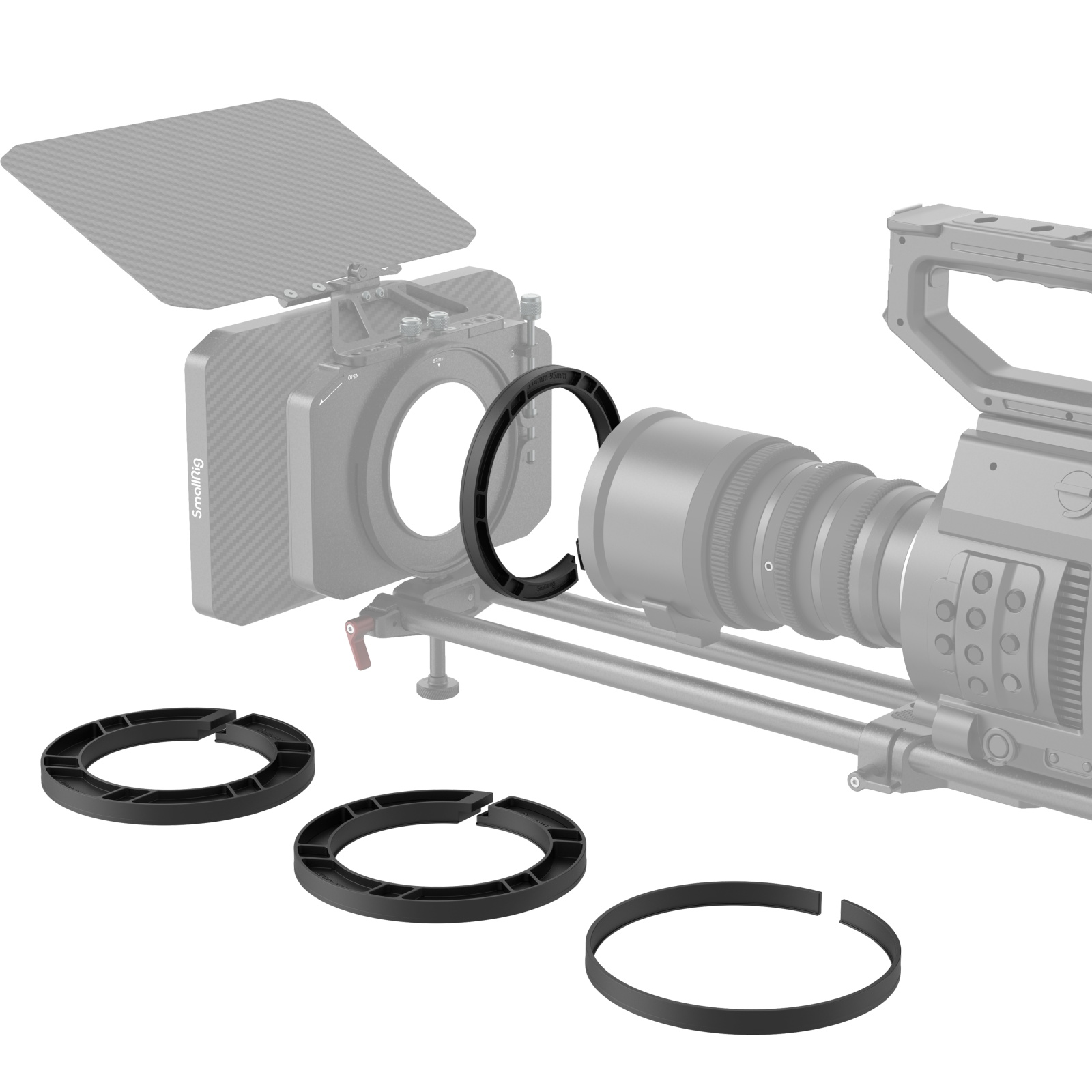 Clamp-on Lens Adapter Ring (114mm-80mm/85mm/95mm/110mm)