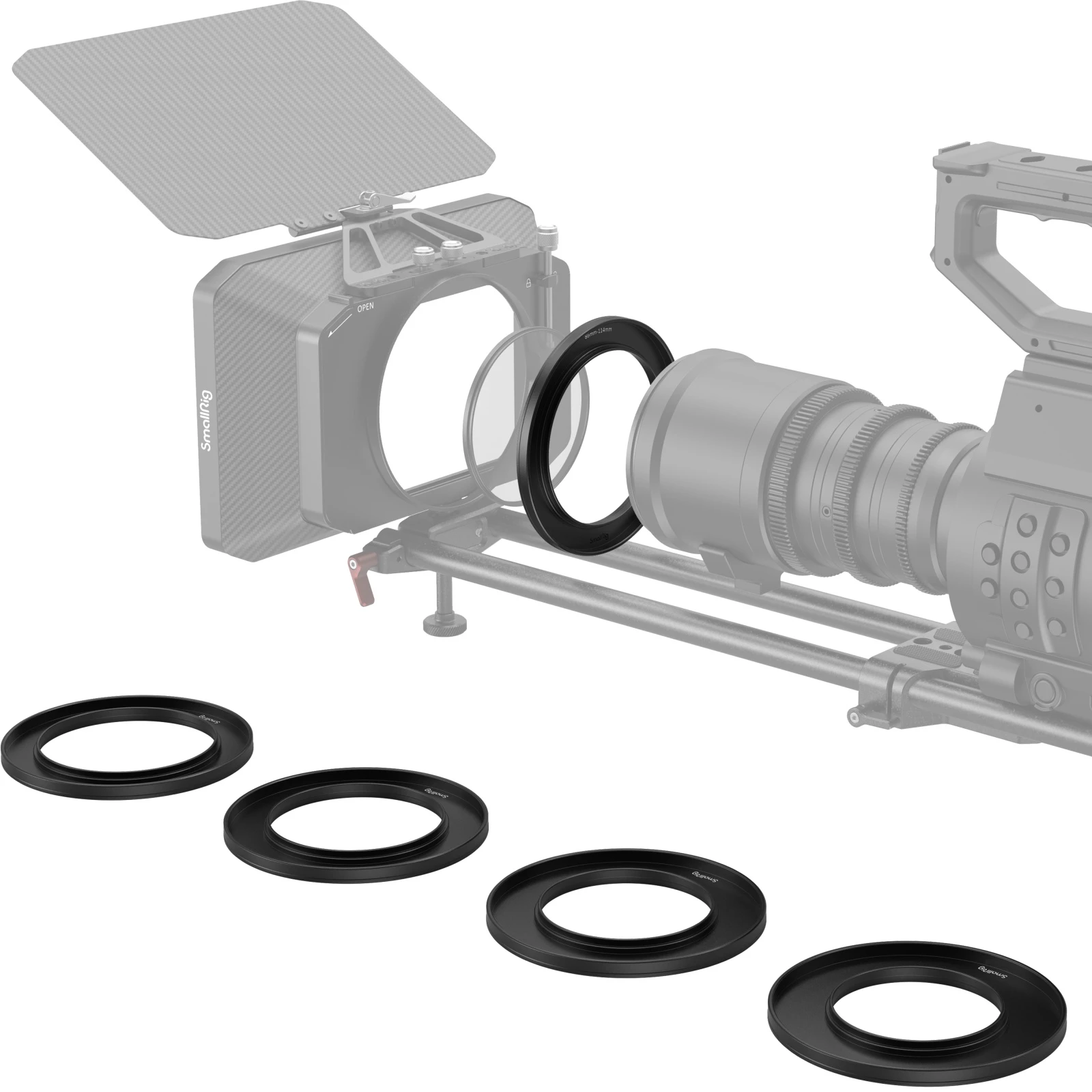 Screw-In Reduction Ring Set with Filter Thread for Matte Box 2660