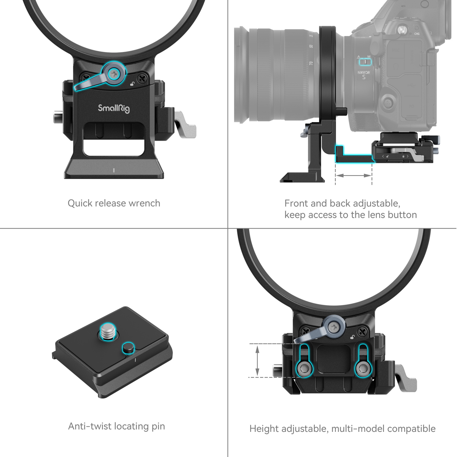 Z Series Rotatable Mount Plate | Horizontal-Vertical Switch