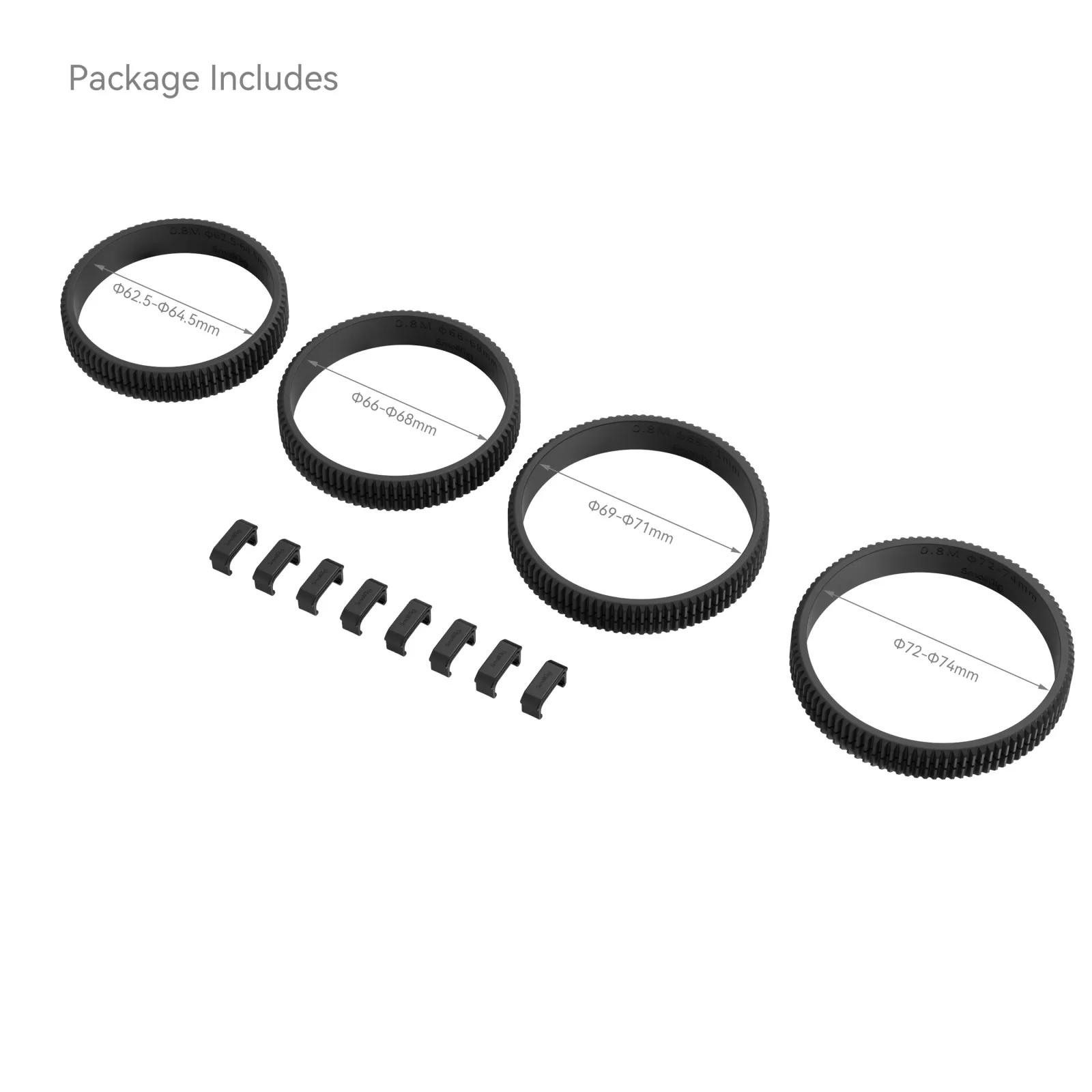 Seamless Focus Gear Ring Kit | 0.8 MOD Lens Control